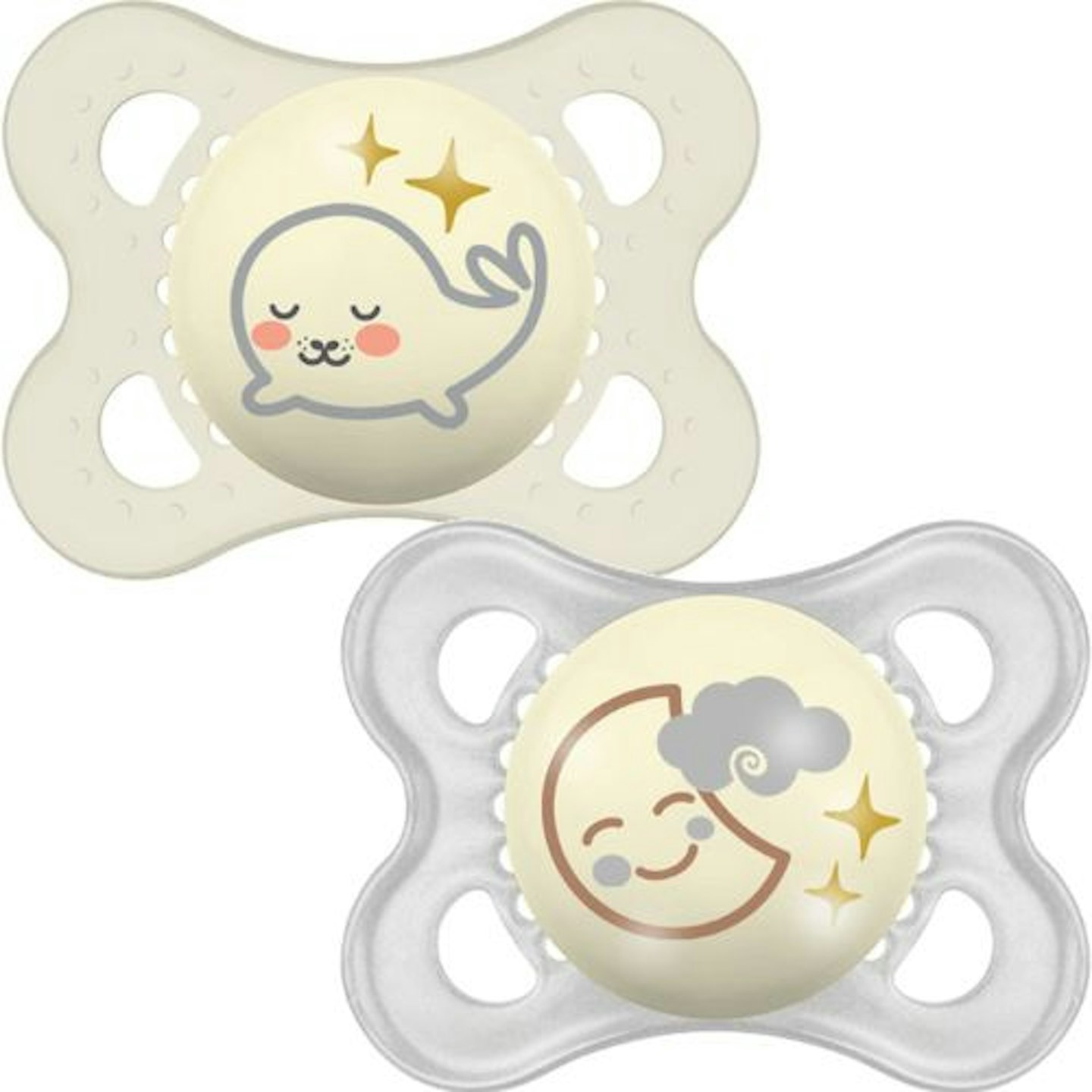 MAM Night Soothers 0+ Months (Pack of 2)
