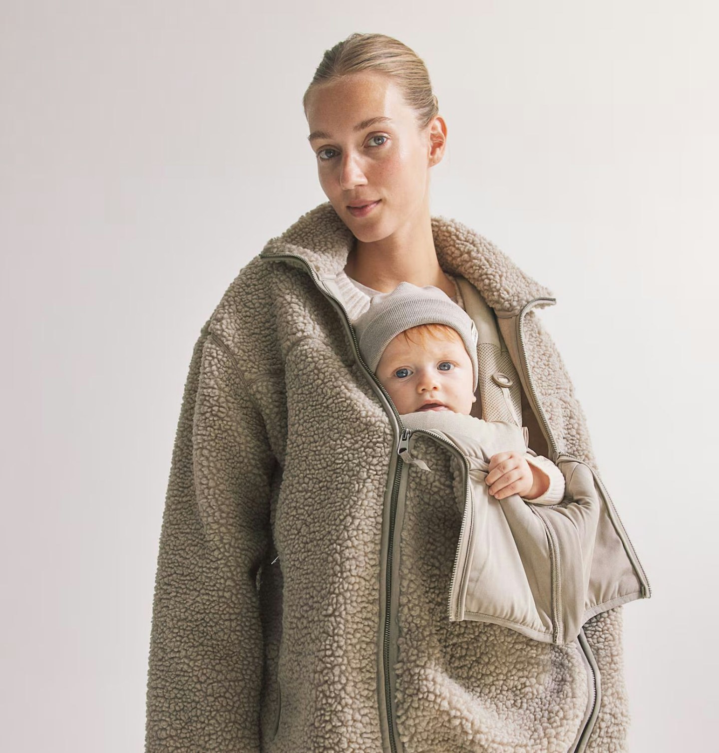 MAMA Before & After Babywearing teddy jacket