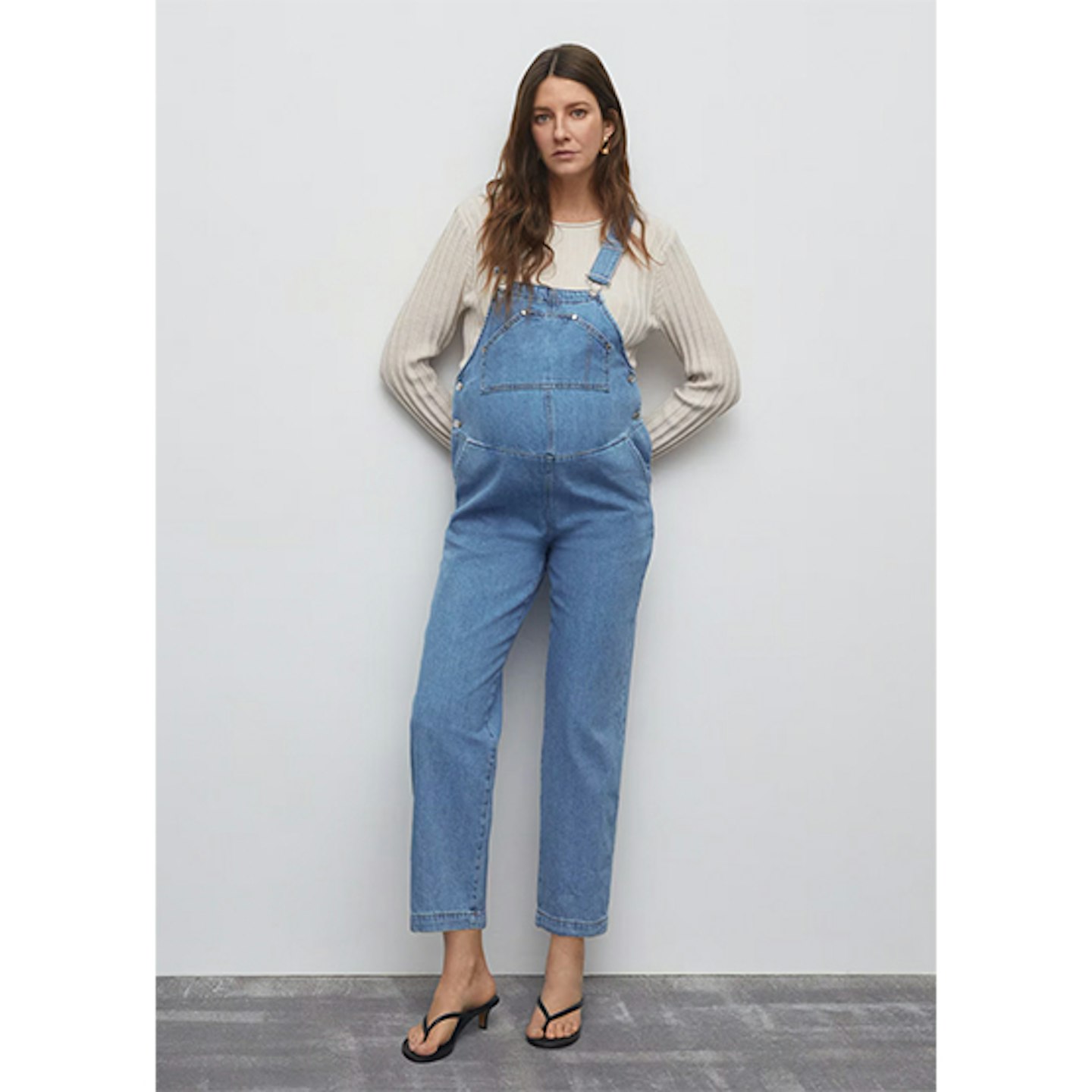 Mango denim dungarees