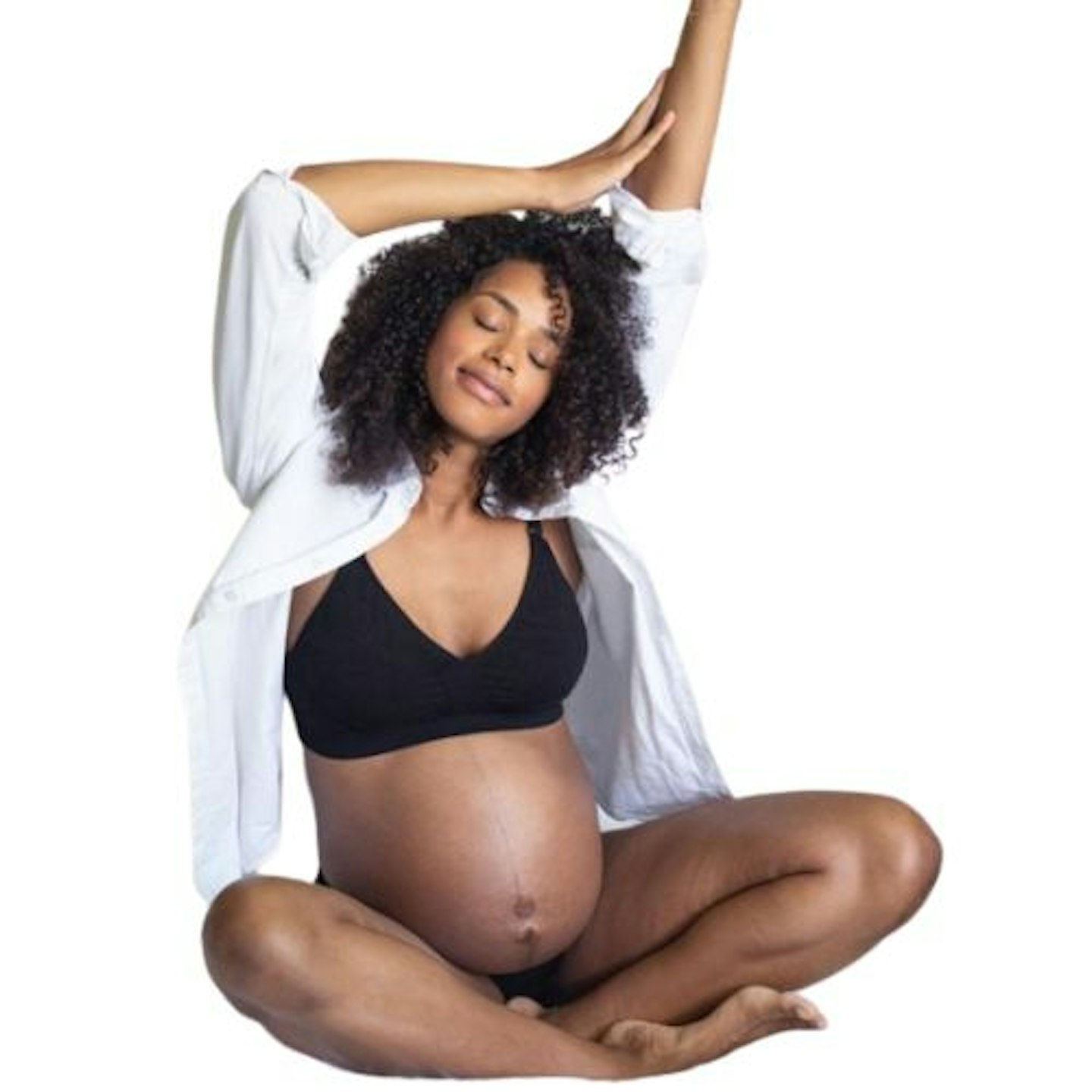 Buy Seraphine Black Bamboo Maternity & Nursing Sleep Bras – Twin