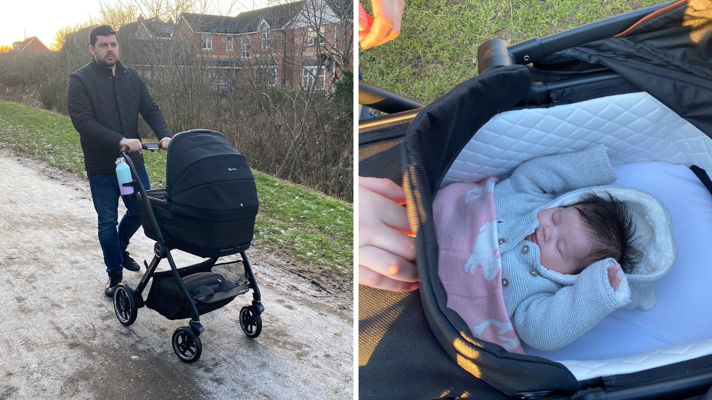 Silver cross pushchair blue deals