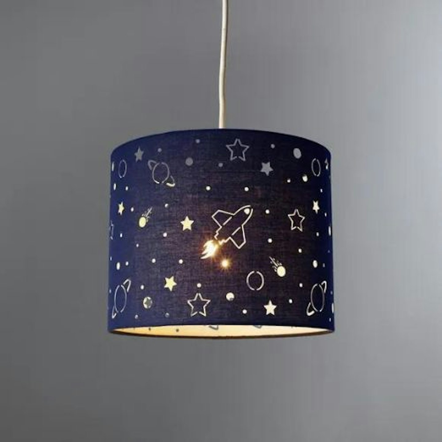 Space Laser Cut Glow in the Dark Light Shade