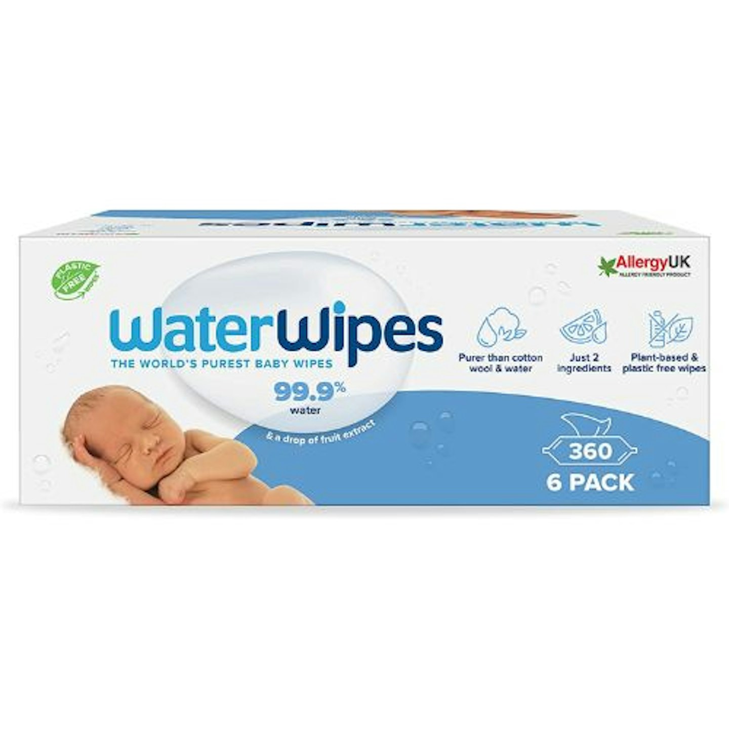 WaterWipes Original Plastic Free Baby Wipes