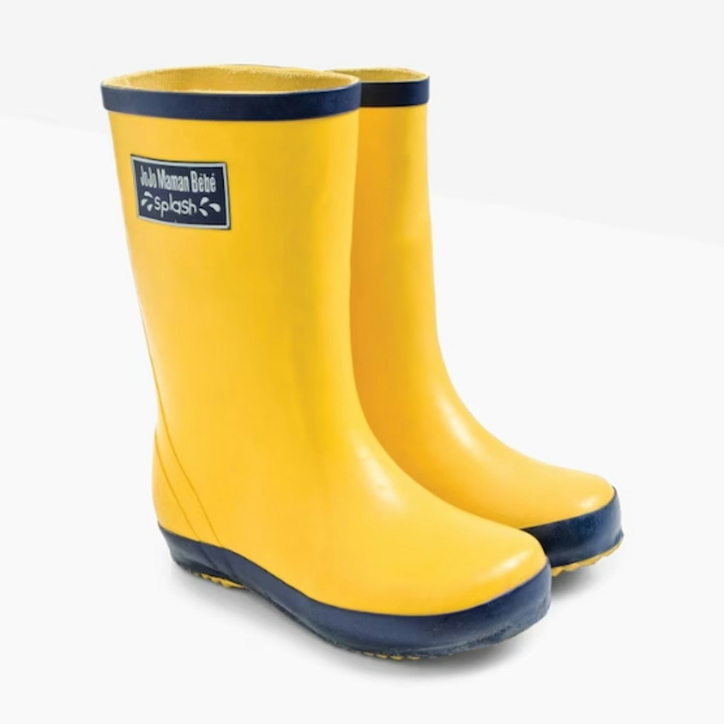 Yellow Contrast Trim Lined Wellies