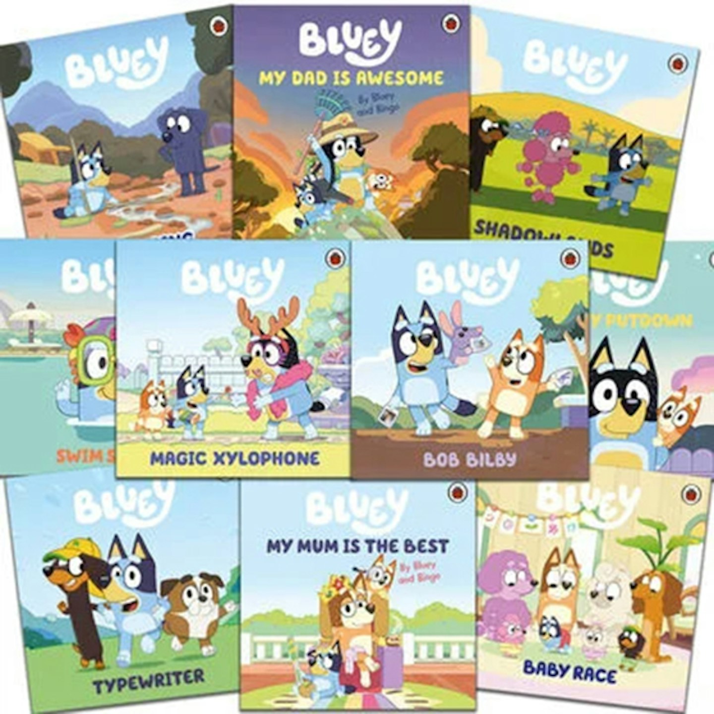 bluey books range the works