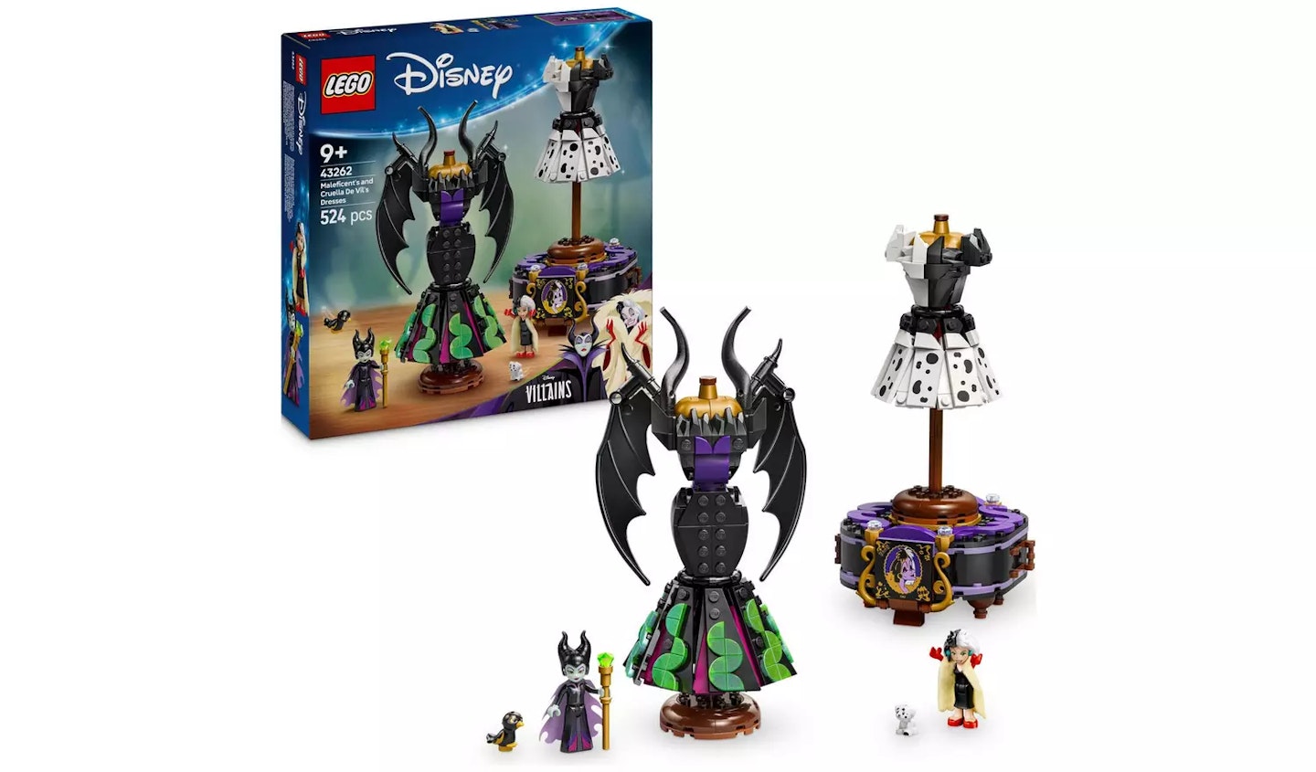 an image showing LEGO Disney Villains Maleficent & Cruella De Vil Dress 