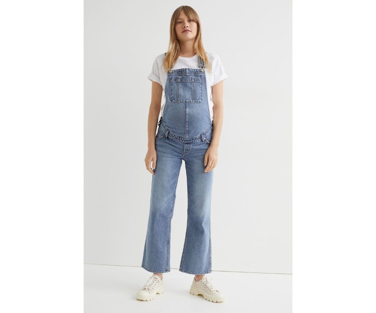 Maternity Dungarees- Burgundy