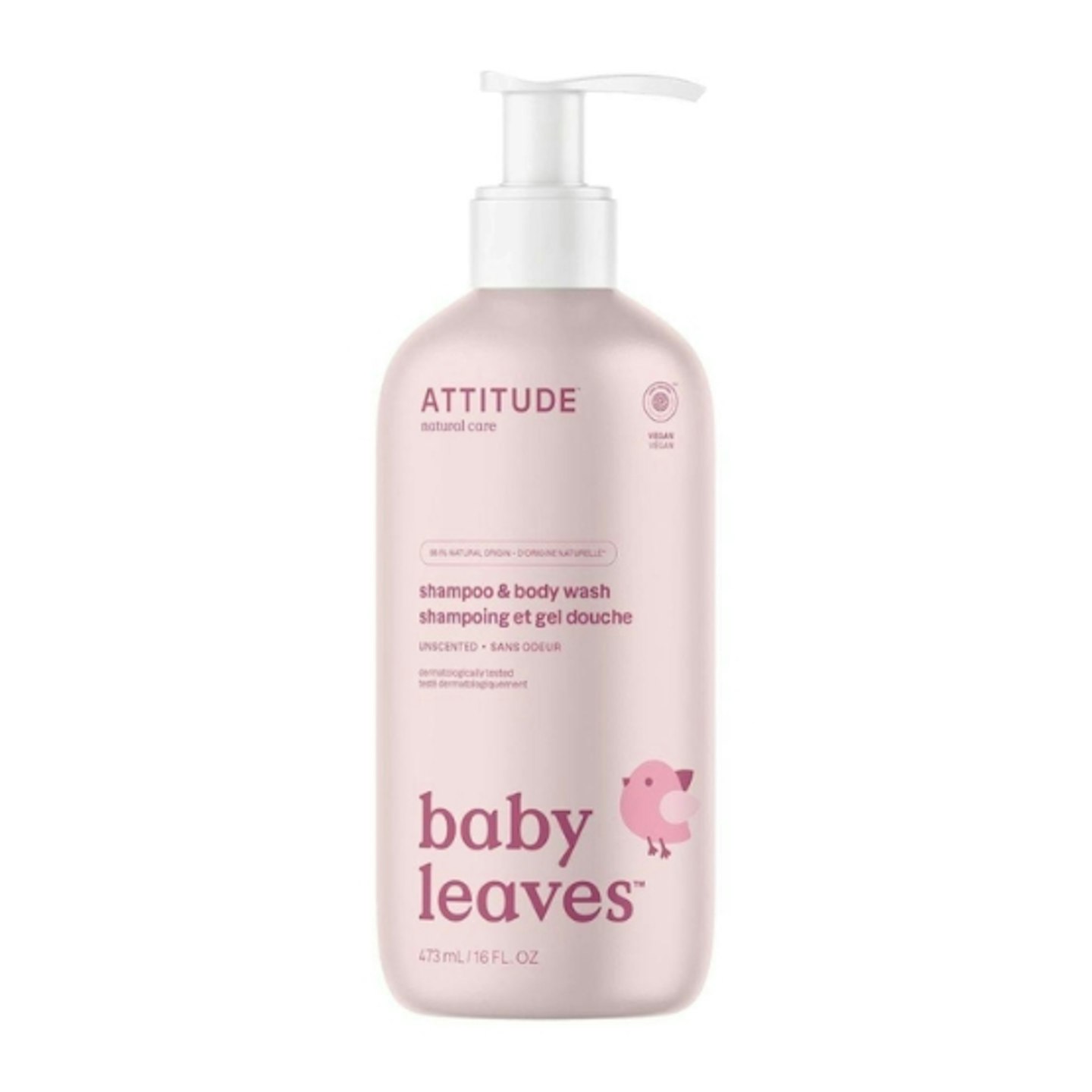 ATTITUDE Baby Leaves 2-in-1 Hair Shampoo and Body Wash