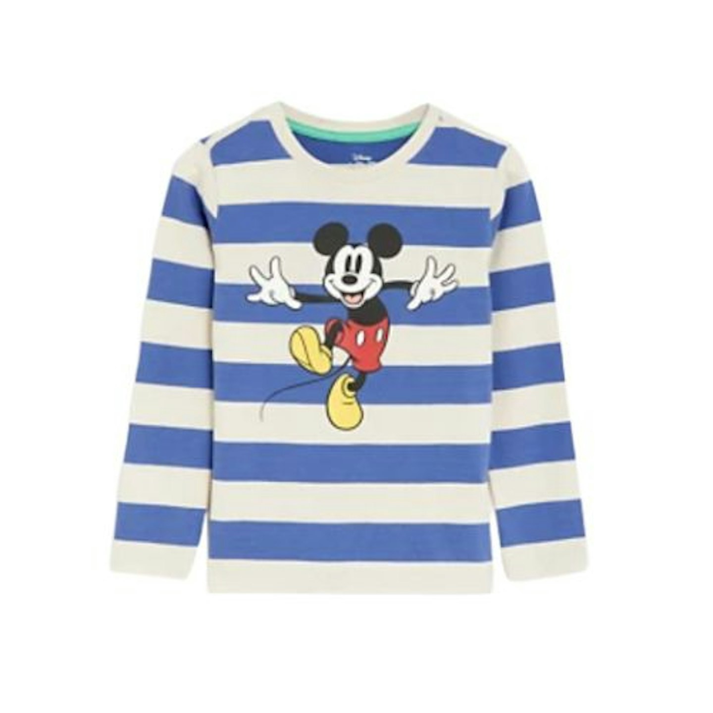 Cotton Rich Mickey Mouse Striped Top