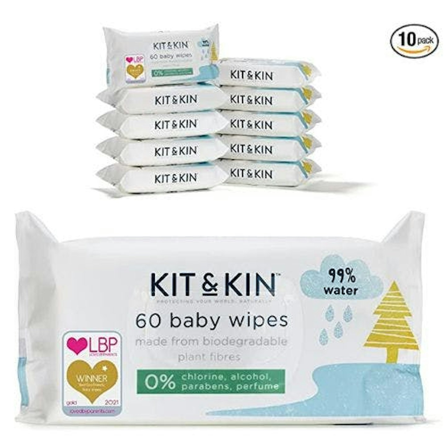 Kit and Kin Biodegradable Baby Wet Wipes