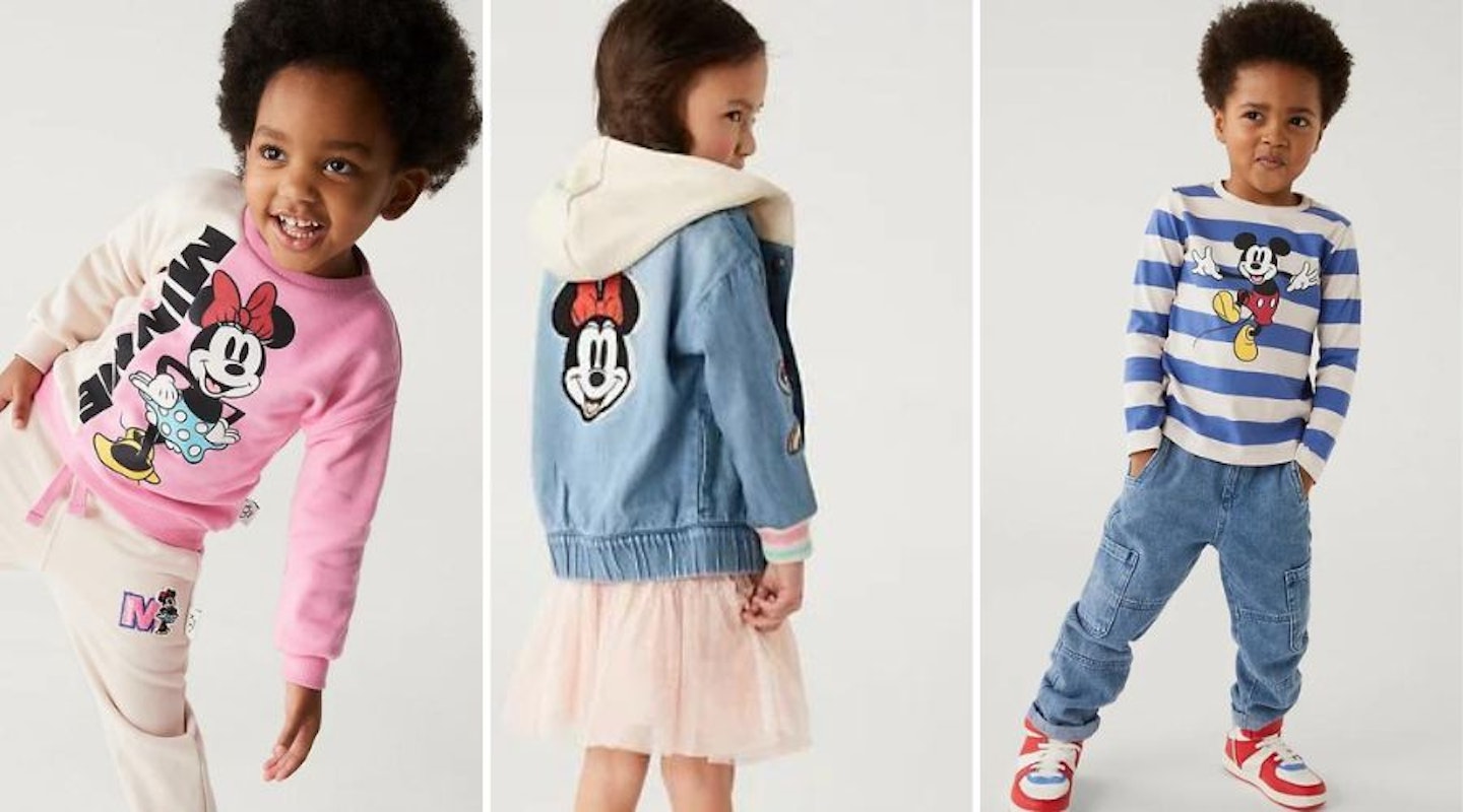 Marks & Spencer 100 Years Of Disney Kids Clothing Collection