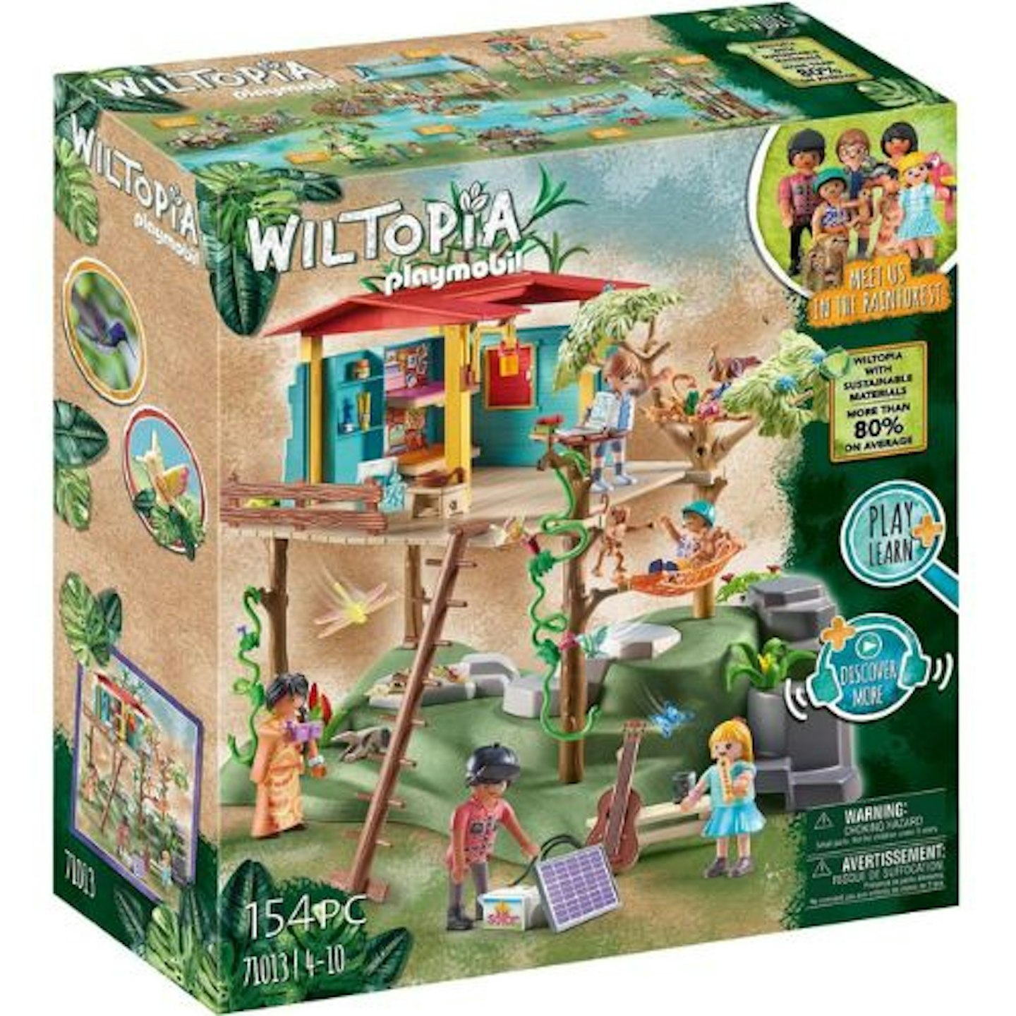 Playmobil Wiltopia 71013 Family Tree House with Animal Toys