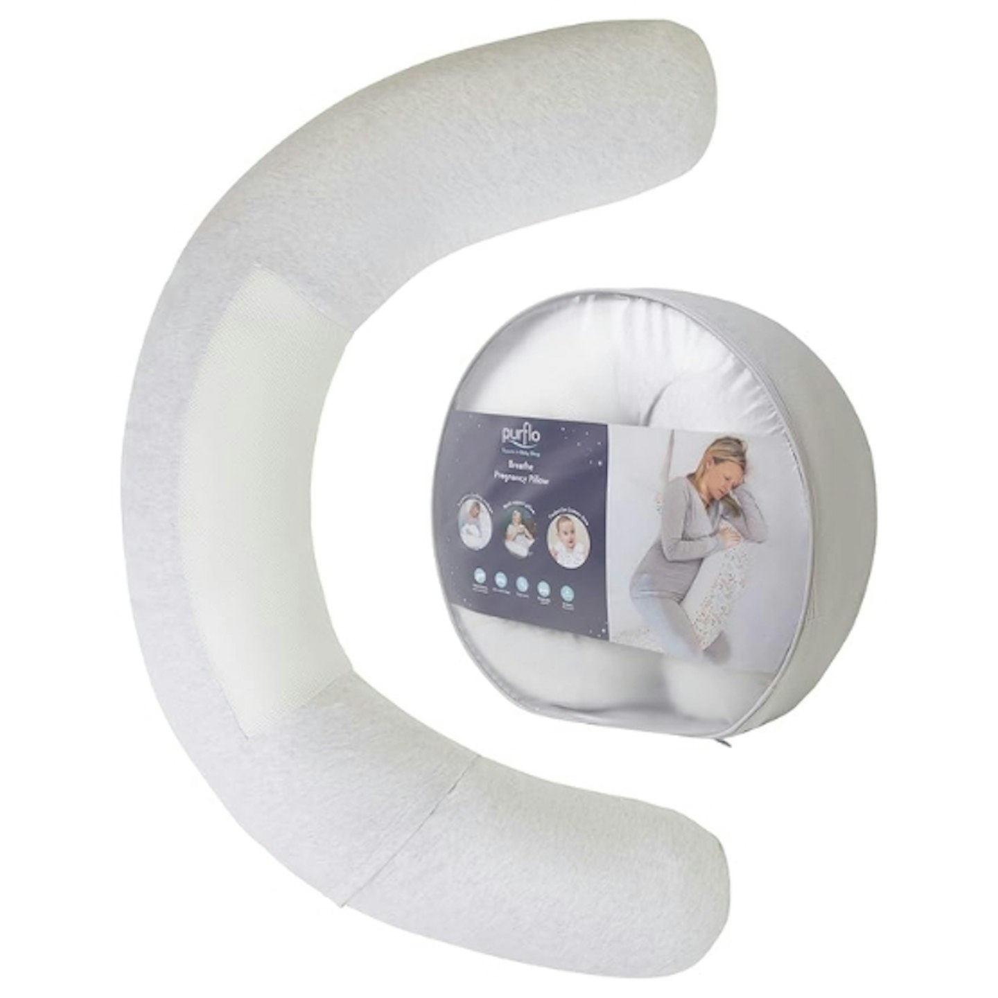 PurFlo Breathe Pregnancy Pillow