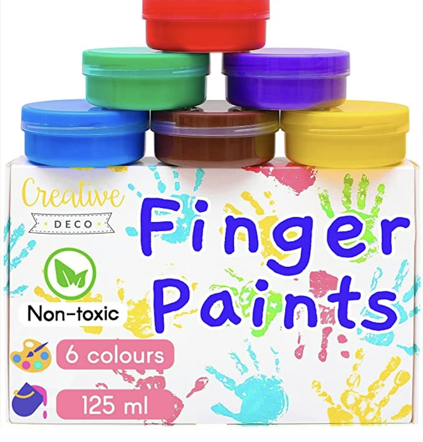 Image of Creative Deco Washable Kids Finger Paints Poster Paint