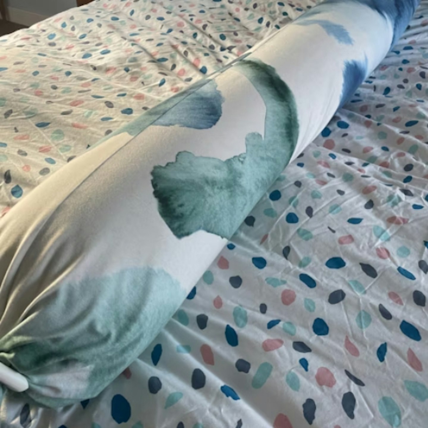 long shot of the bbhugme Pregnancy Pillow