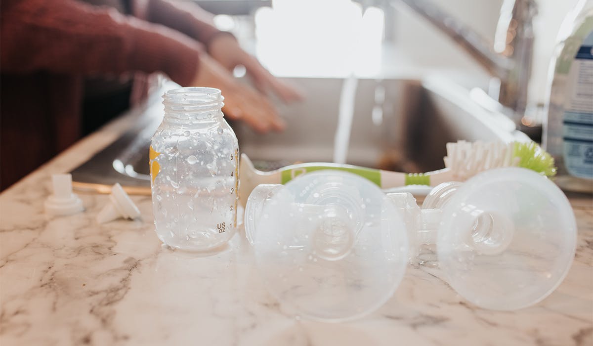 Pumping into glass store bottles