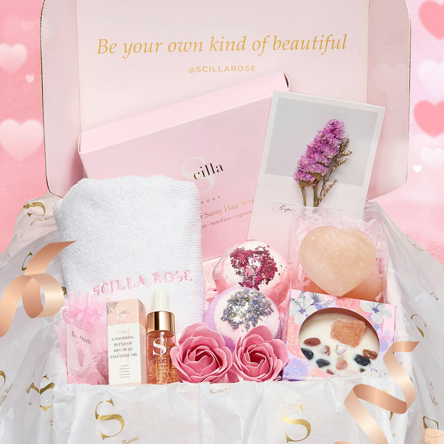 Luxury Pamper Hamper With LED Lights For Her