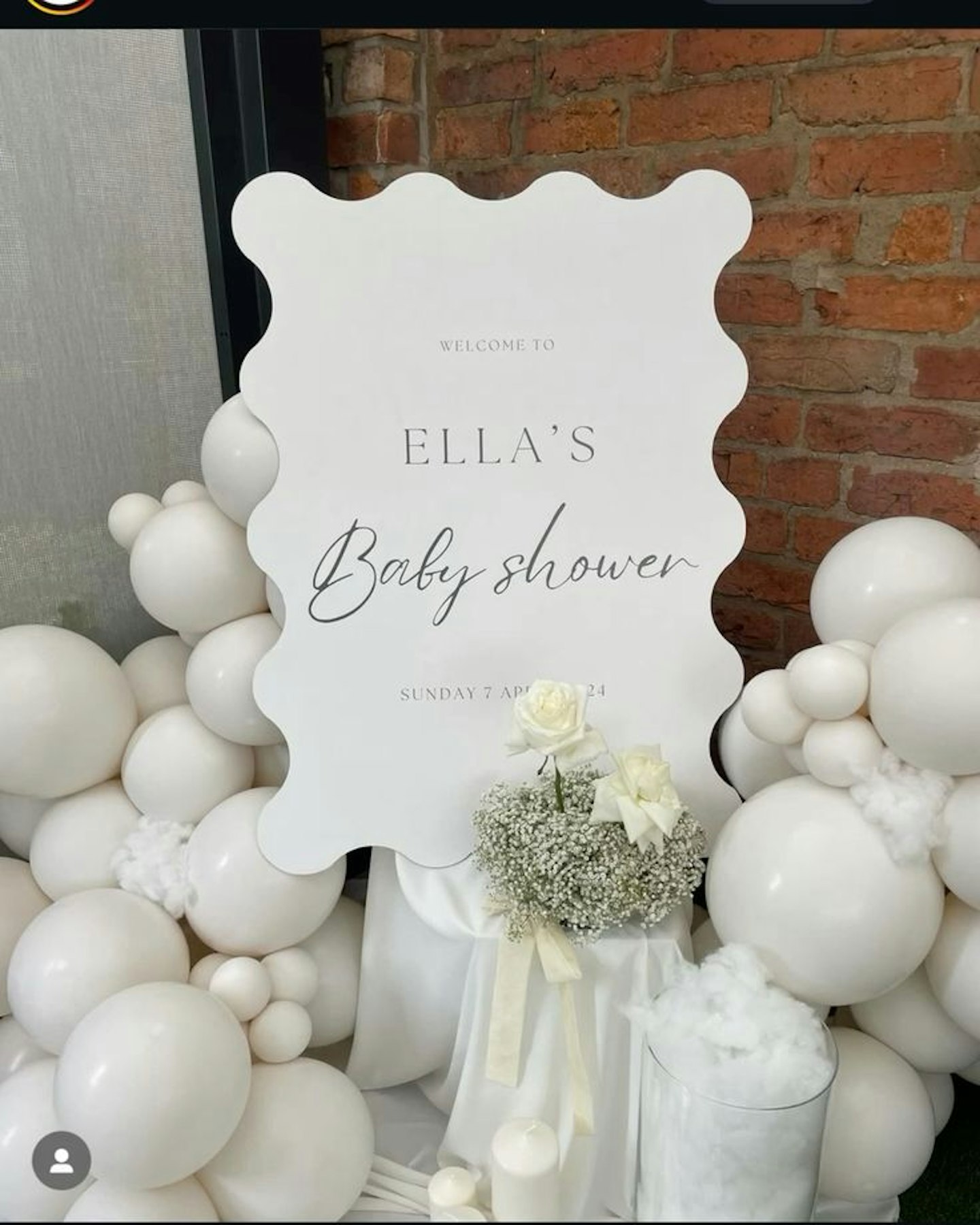 White theme baby shower