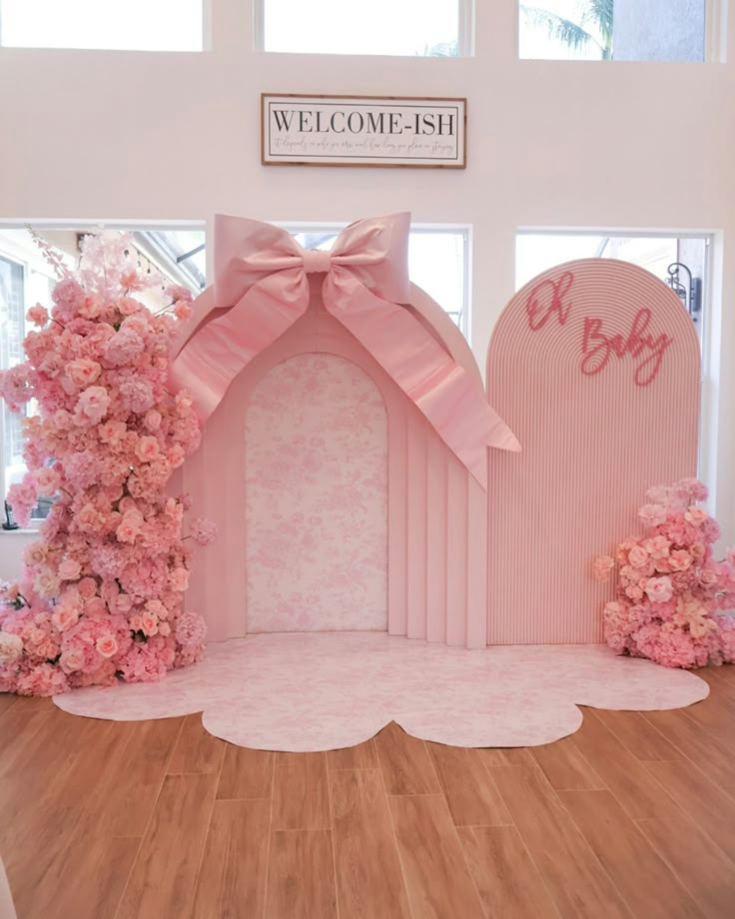 Pink baby shower