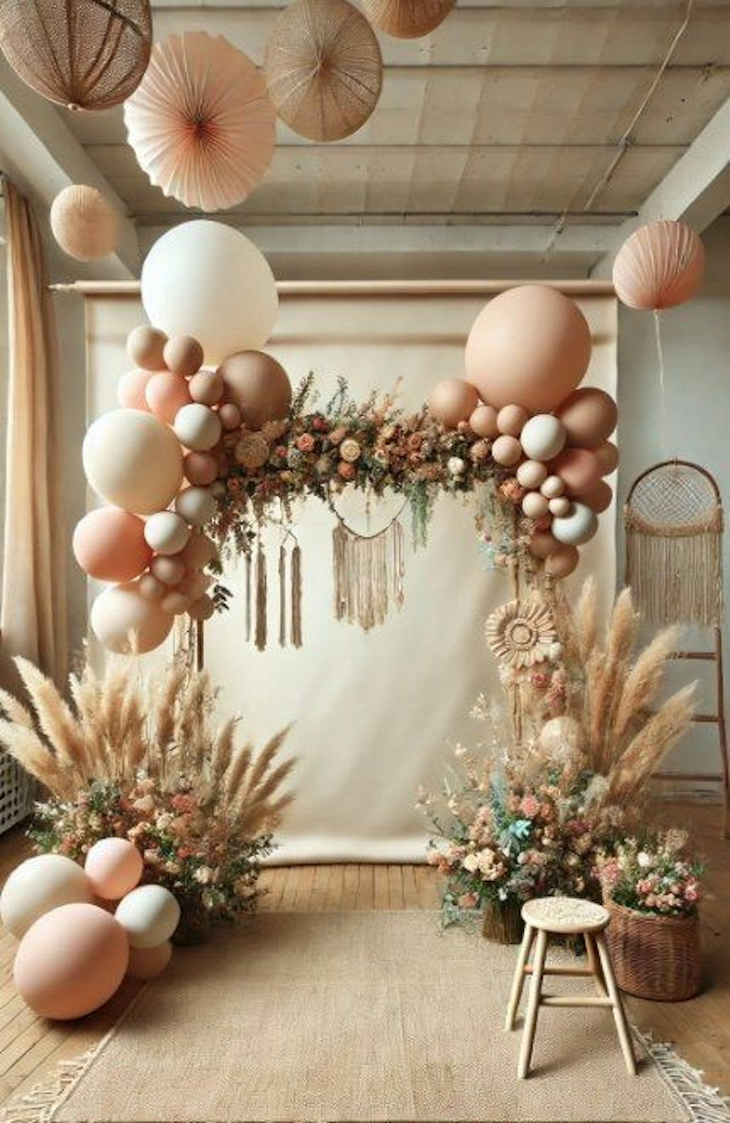 Bohemian-style baby shower 