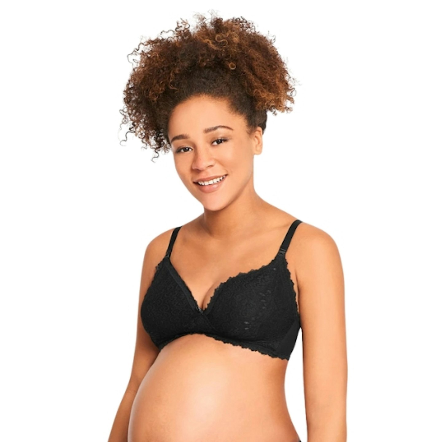 Black Maternity & Nursing Lace Bras