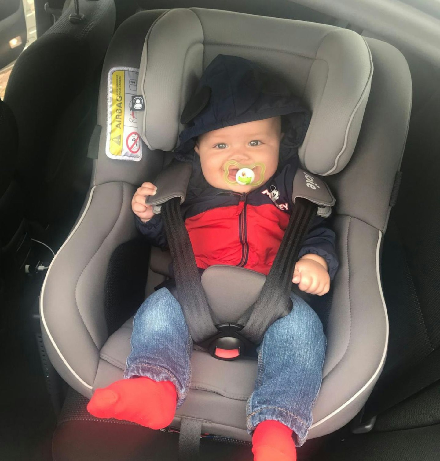 9 month old George testing Joie Baby i-Spin 360