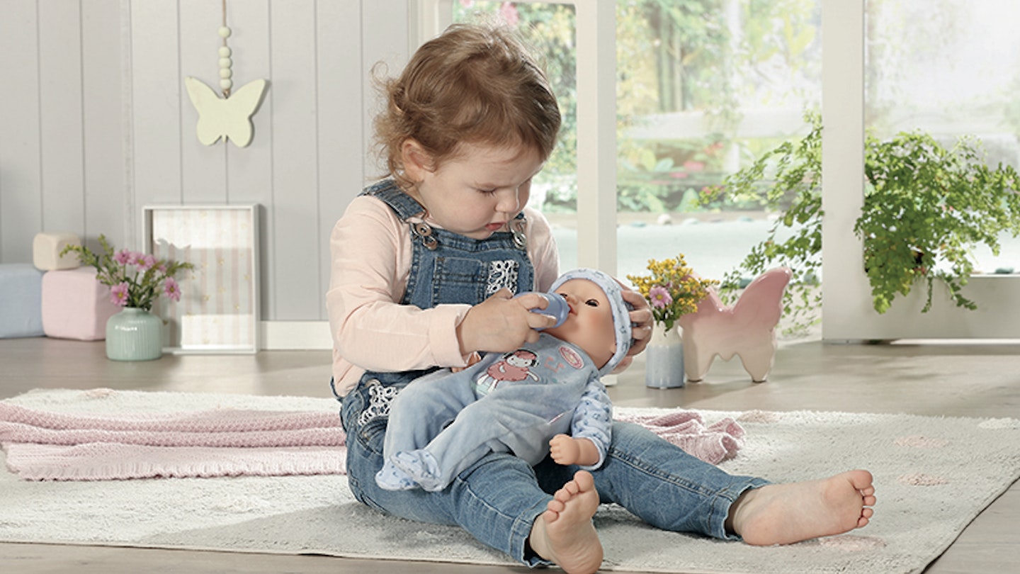 baby annabell doll play