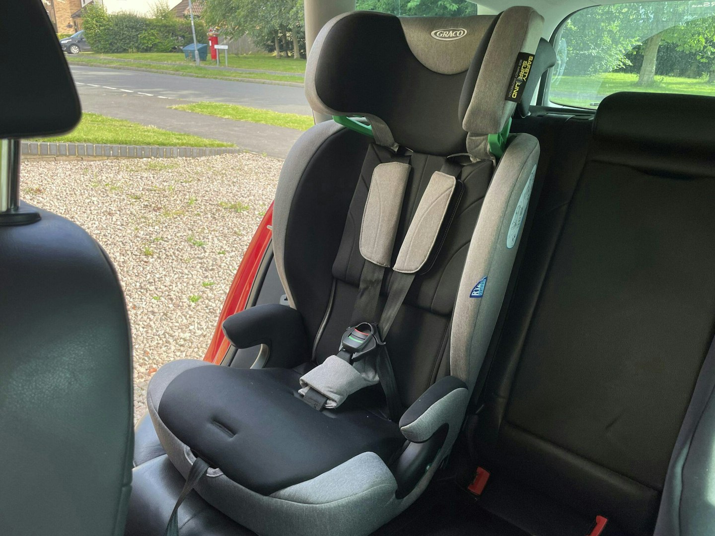 'The Graco Energi car seat in a tester's car