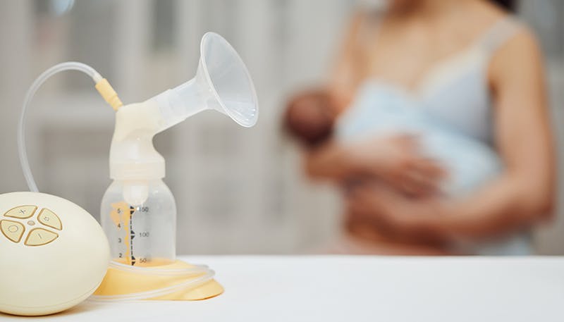 Breast pumping hot sale