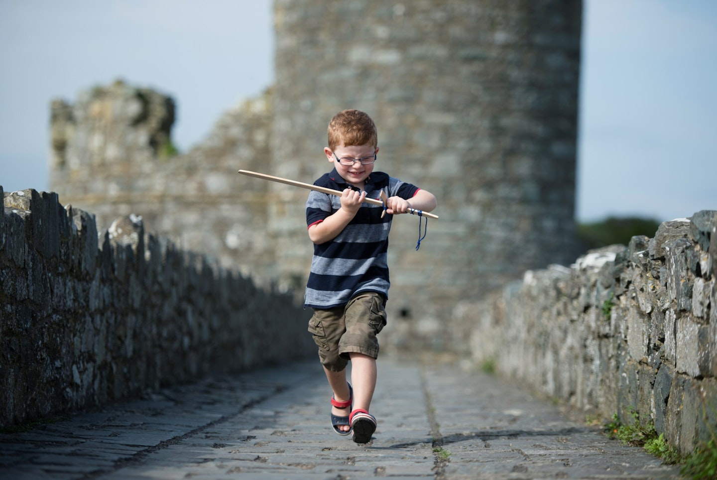 Child at Harlech Castle