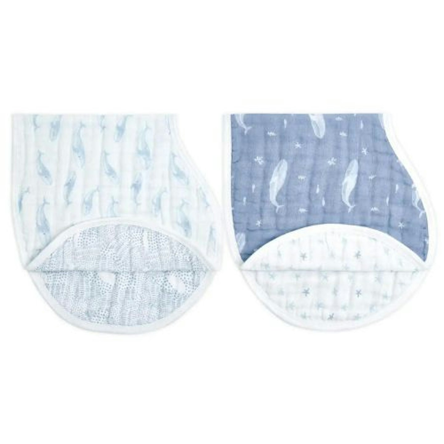 aden + anais baby products - Oceanic: Organic Cotton Burpy Bibs 2 Pack