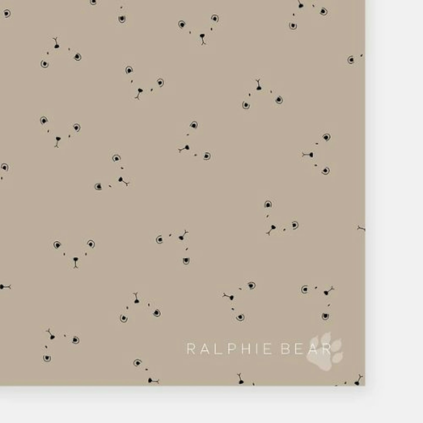 Ralphie Bear Bear Face Splash Mat