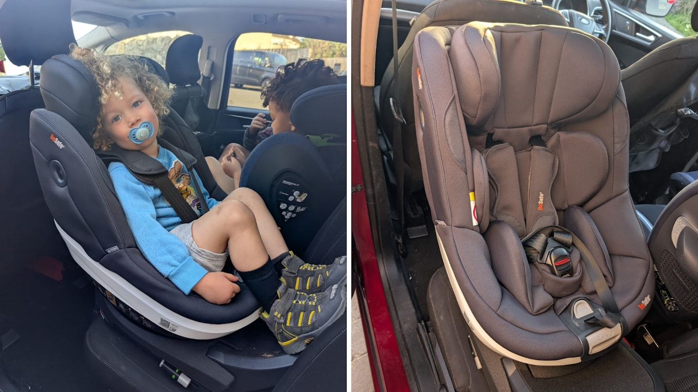Senior Digital Writer, Hannah Carroll's three-year-old toddler testing the best toddler car seat. The Besafe Beyond.