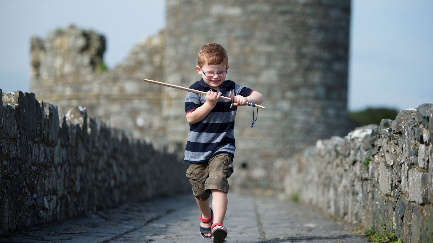 Child at Harlech Castle