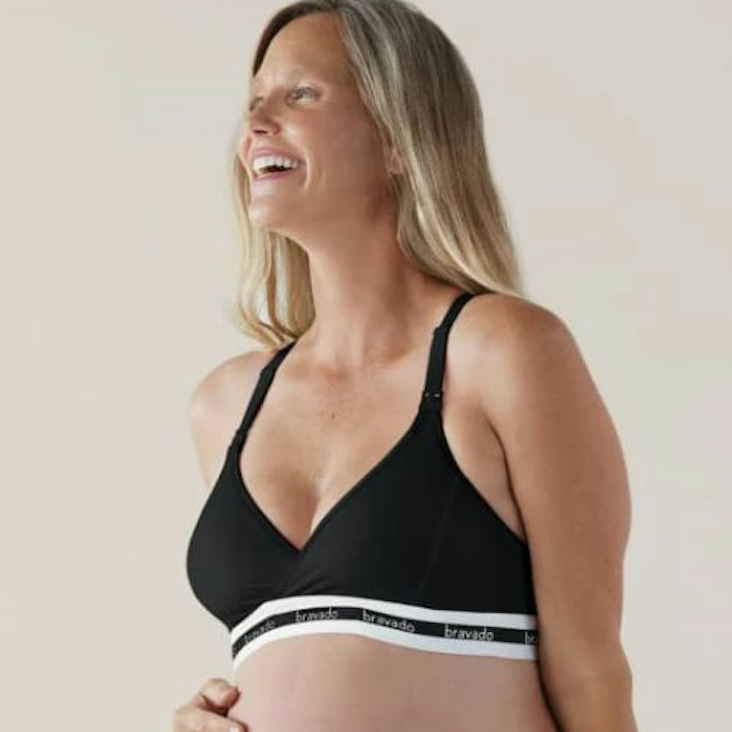  Bravado Designs Maternity & Nursing Bra Seamless Double Layer,  Wirefree, Adjustable for Breastfeeding, Black