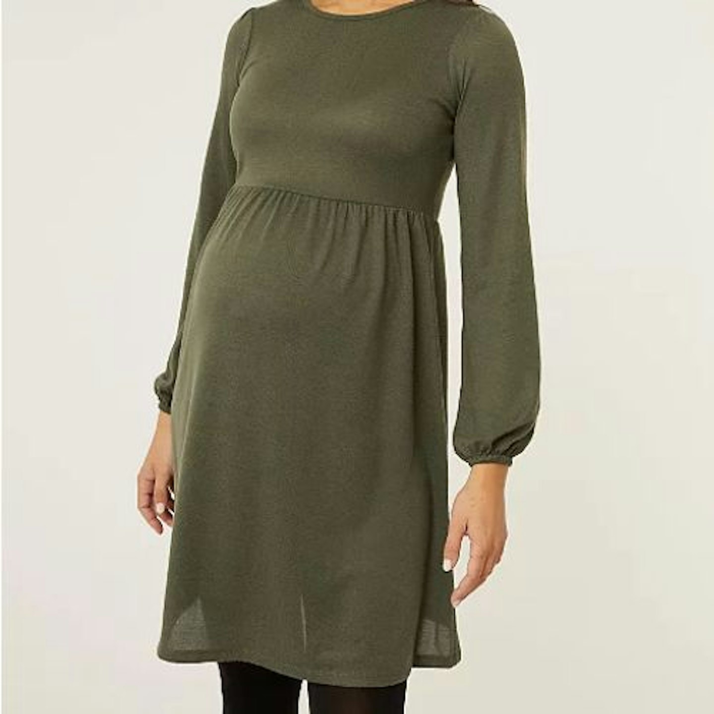 George Maternity Khaki Soft Touch Mini Dress
