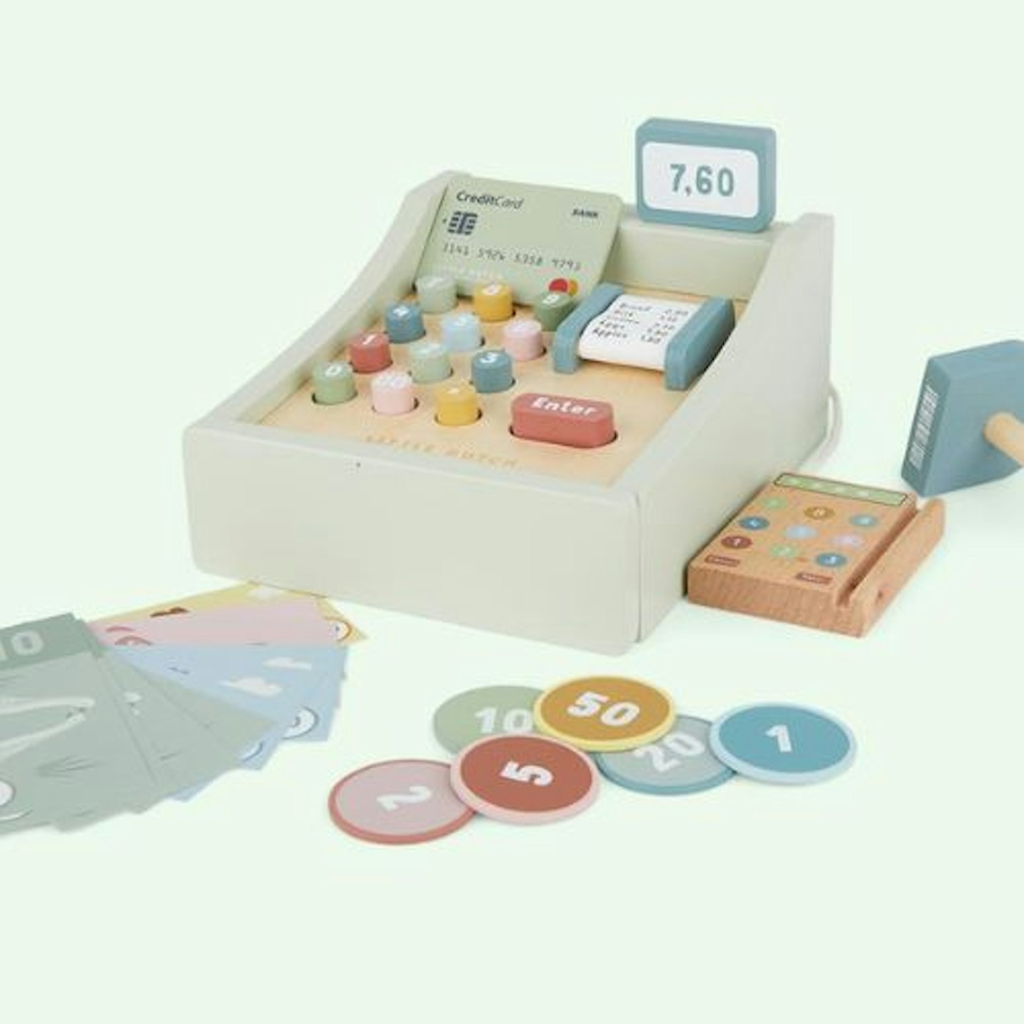 Little Dutch Toy Cash Register With Scanner