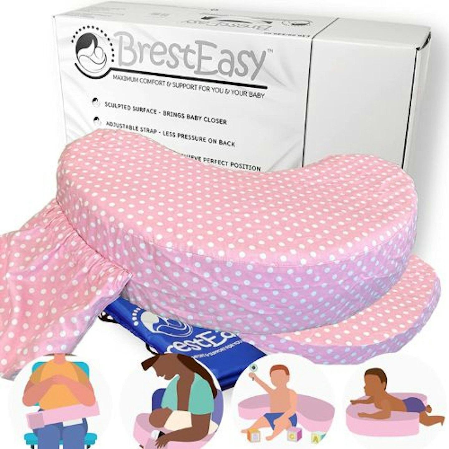 BrestEasy™ - Breastfeeding Firm Support Nursing Pillow