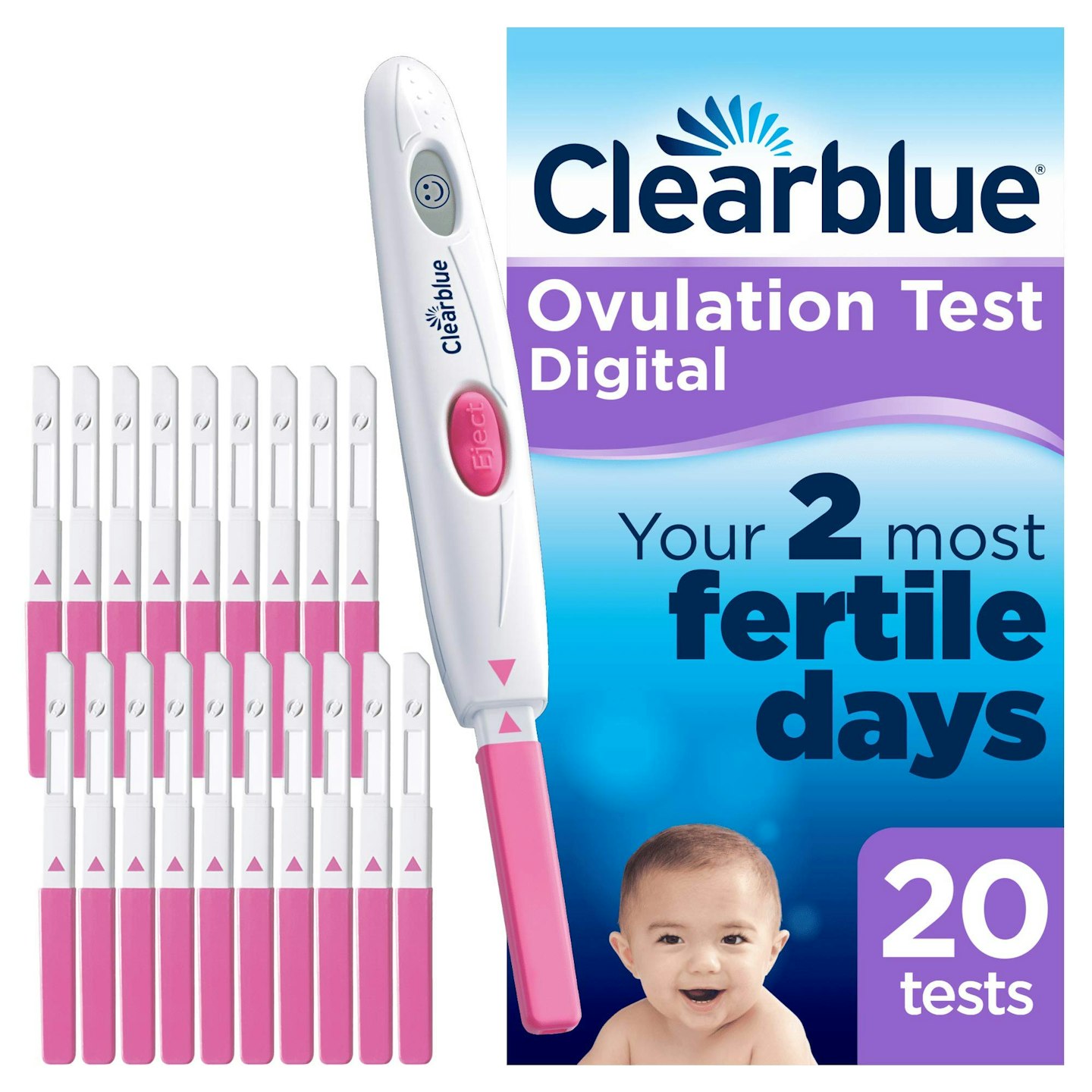 Clearblue Digital Ovulation Test Kit - 20 tests
