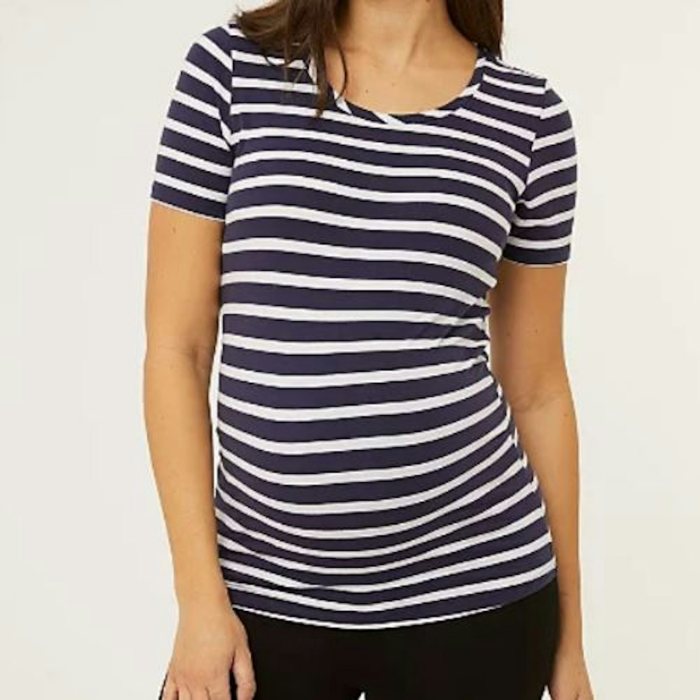 George Maternity Navy Stripe Basic T-Shirt