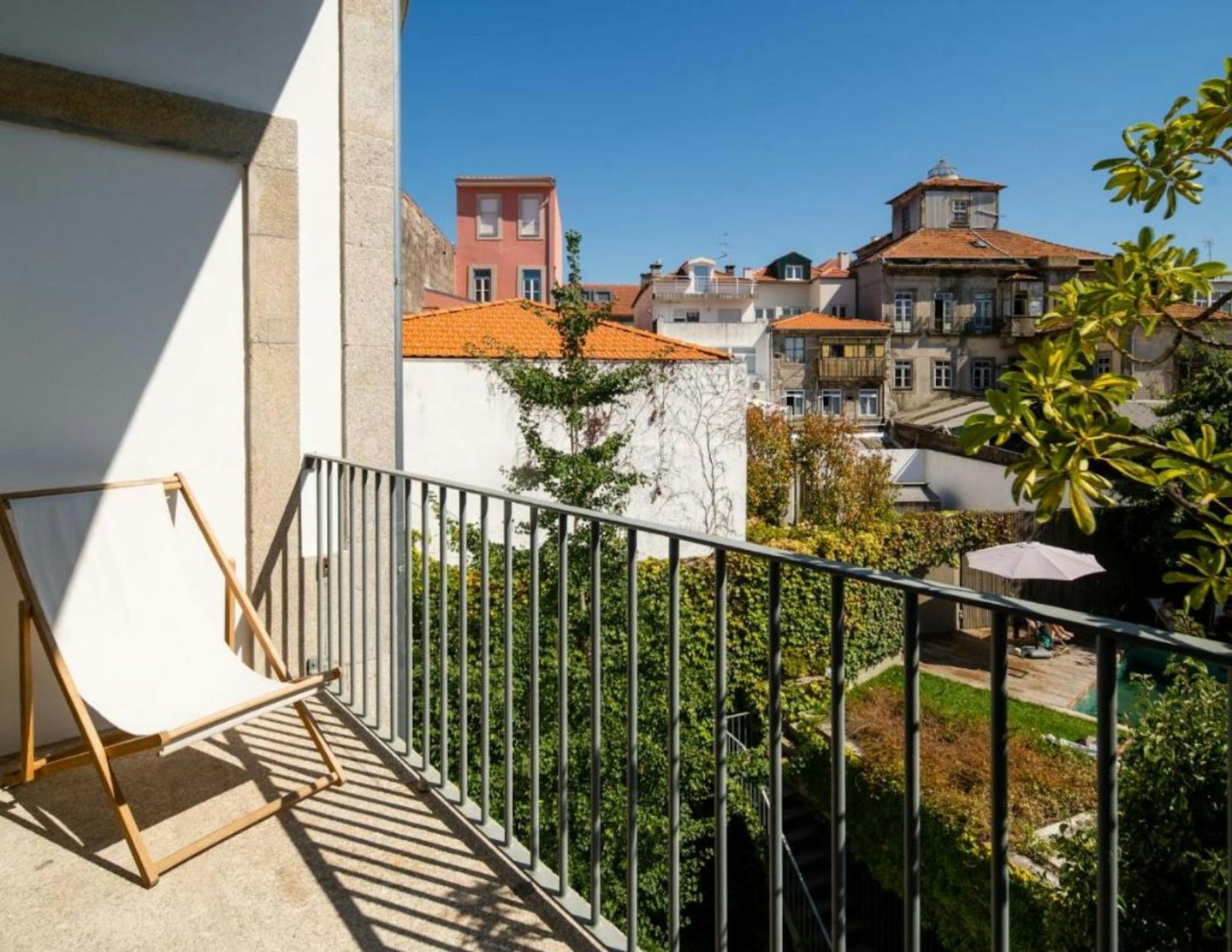 The view over Porto from a balcony of the Casa do Cativo hotel