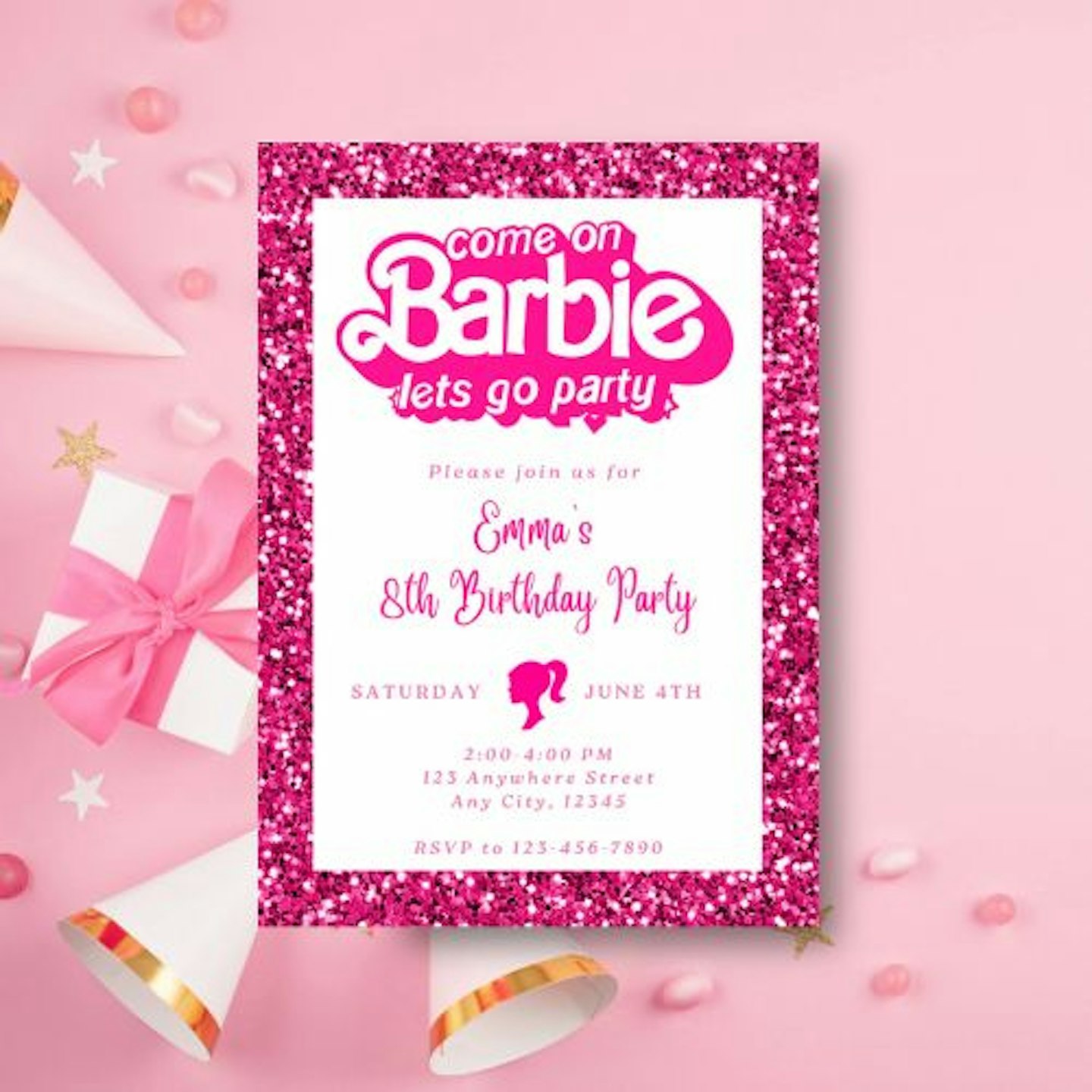 Doll Party Invitation