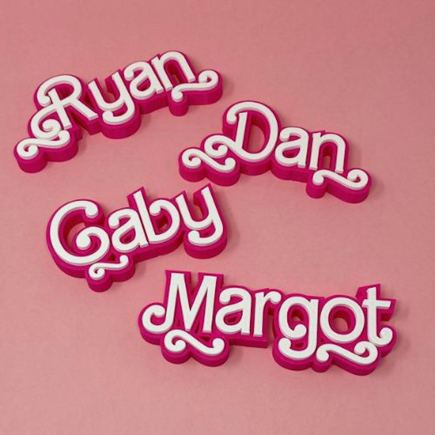 Made Happy Personalised Barbie Style Namesign