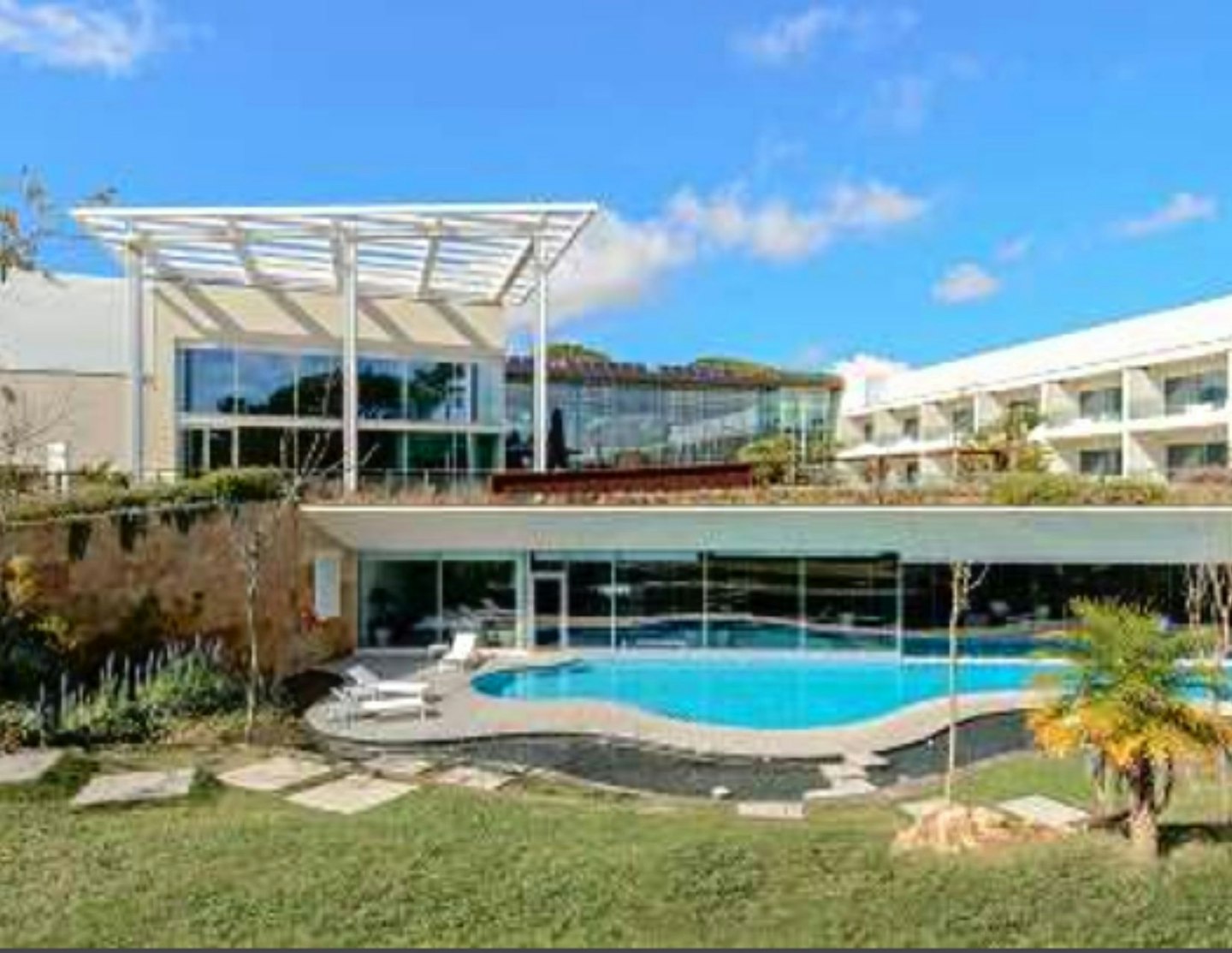 The pool at the Martinhal Lisbon Cascais family hotel