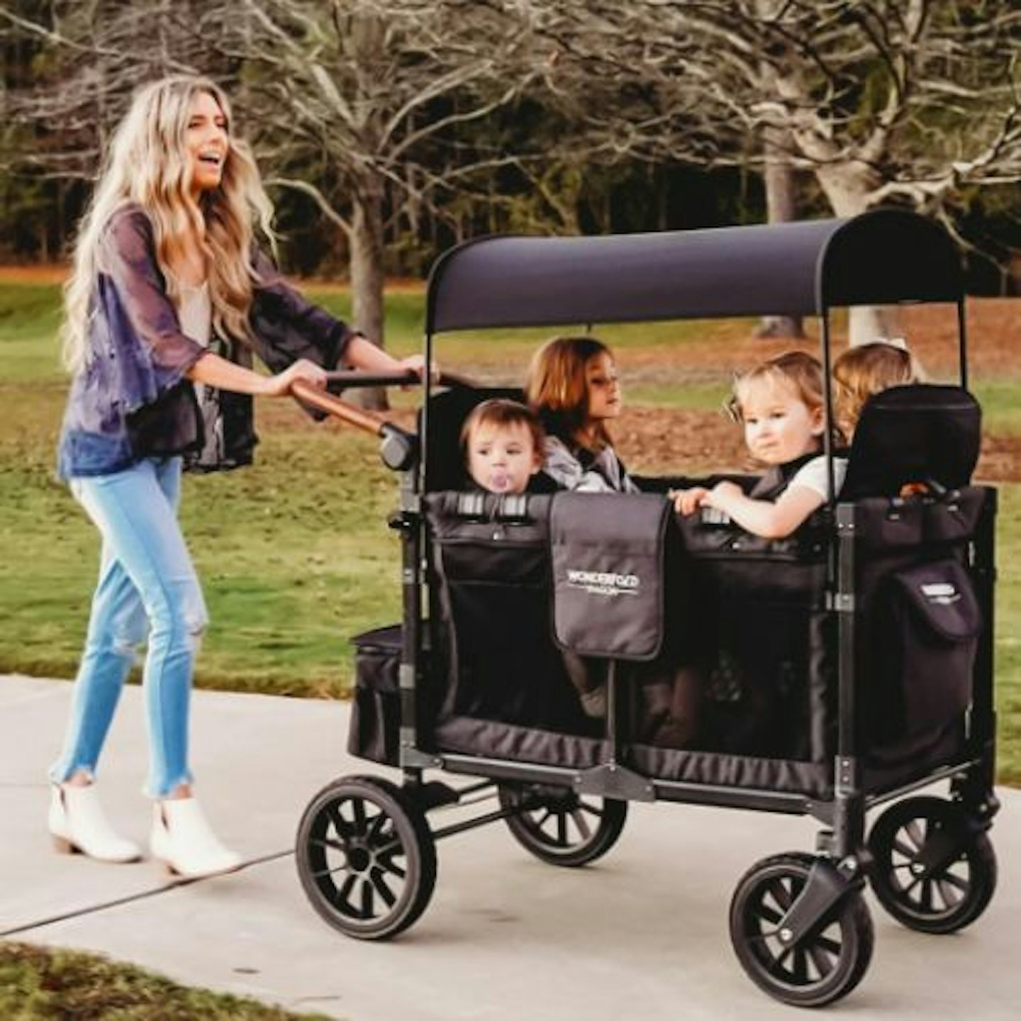 WonderFold W4 Luxe Stroller Wagon