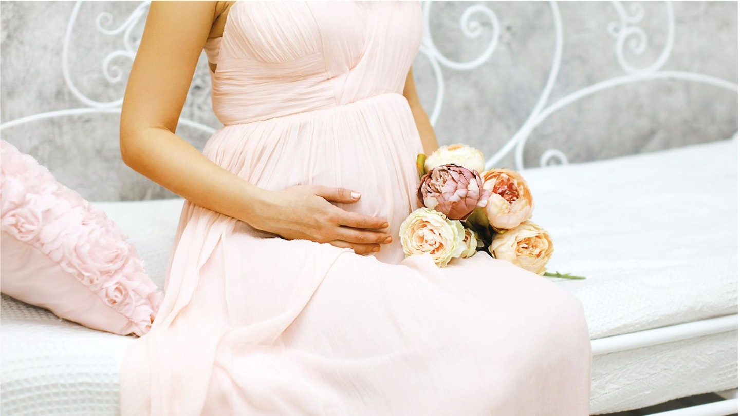 ASOS DESIGN Maternity Bridesmaid pearl embellished maxi dress with floral  embroidery in rose
