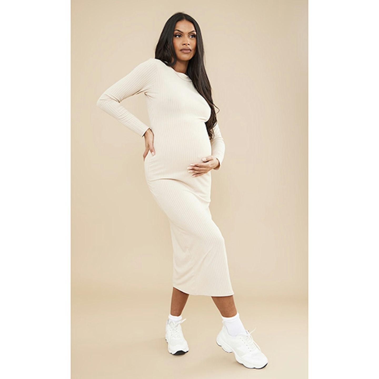 pretty little thing bodycon maternity dress