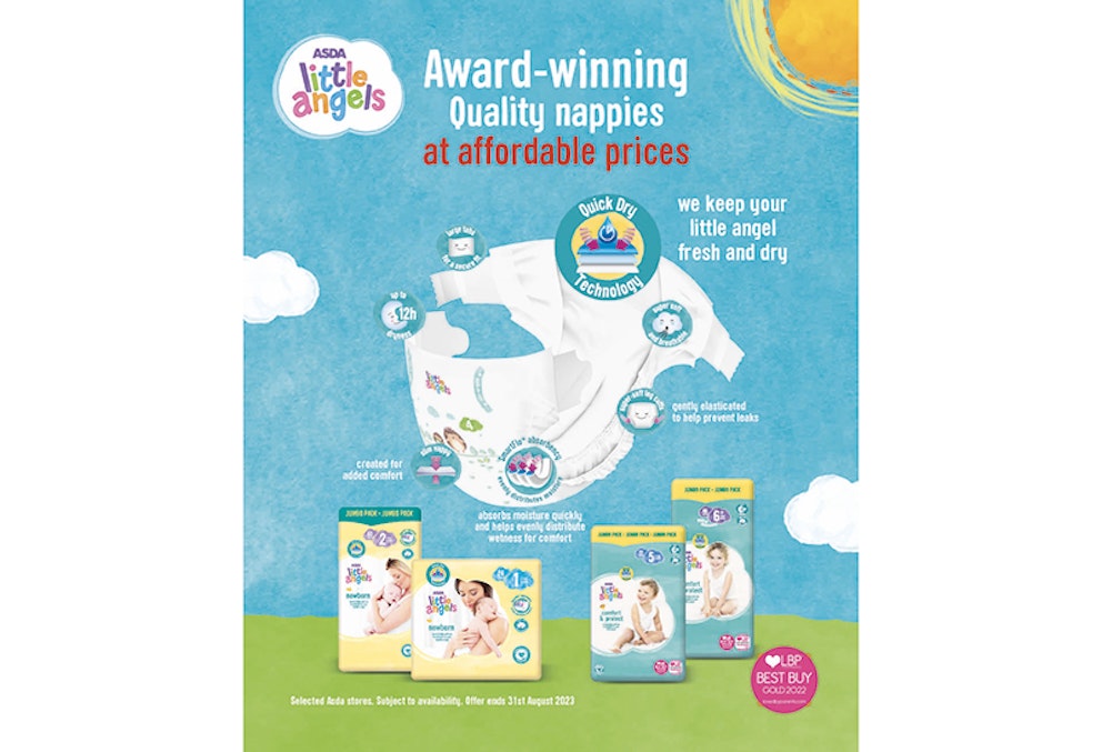 WIN a bundle of Little Angels nappies worth £50, and a £200 Asda gift