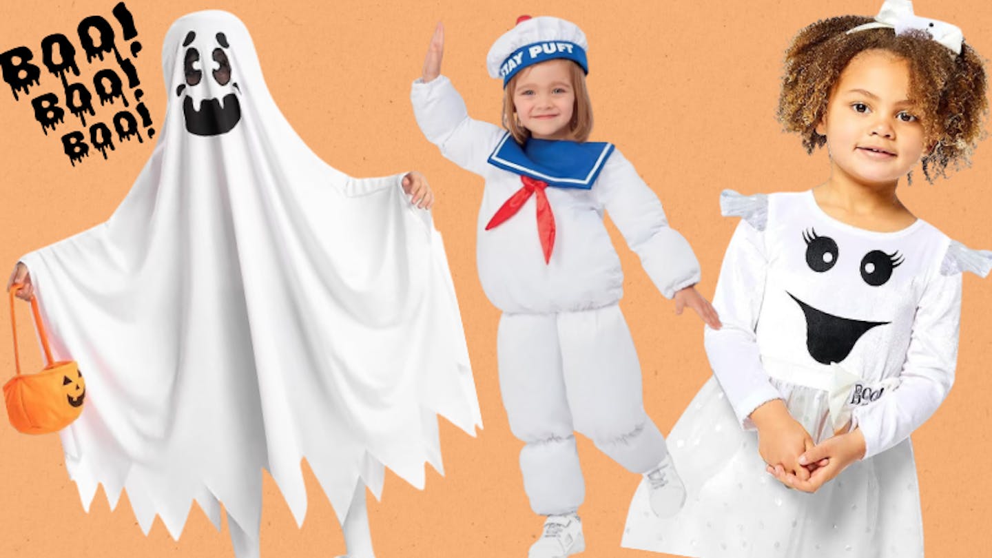 Forum Novelties Costume Fantasma Per Bambino, Taglia Media – Confezione Da 6 Pezzi