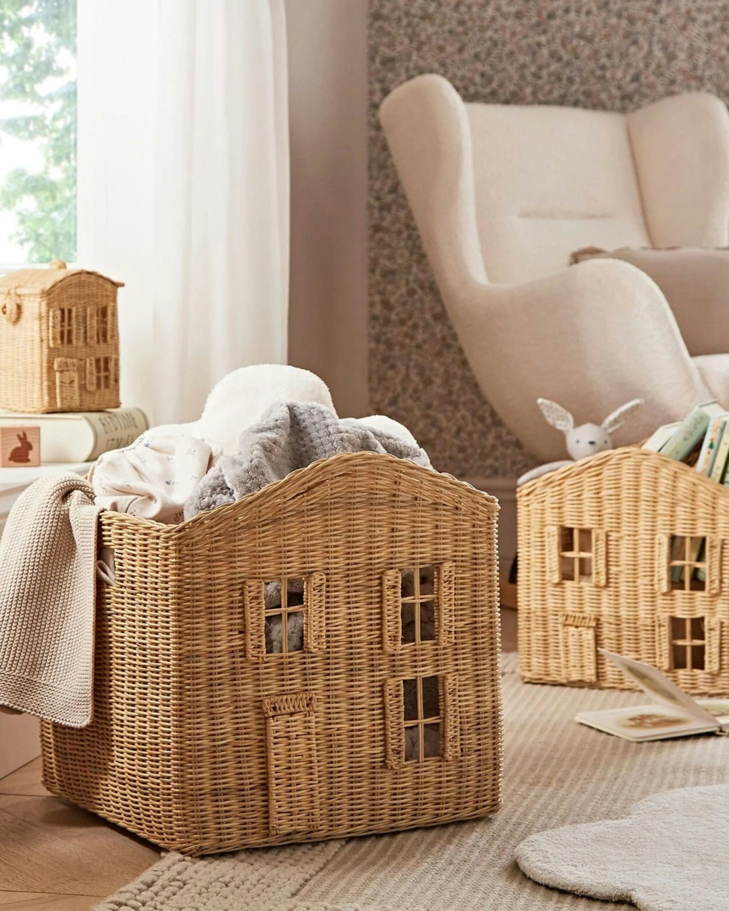 Country Cottage Storage Baskets - Set of 3